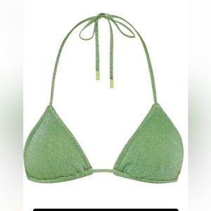Traingl Fawn Sparkle Bikini Top